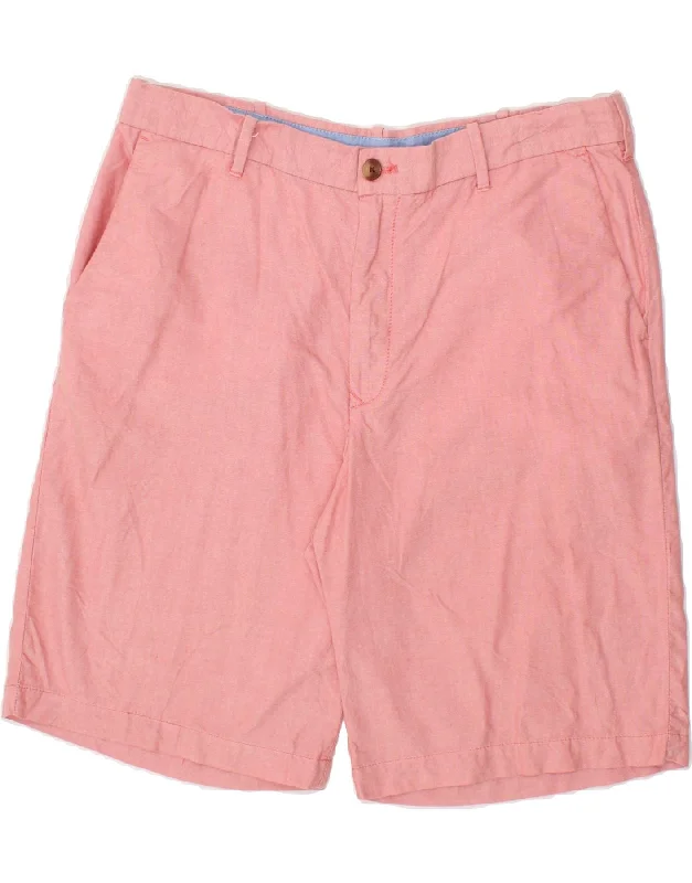 IZOD Mens Chino Shorts W36 Large Pink Cotton