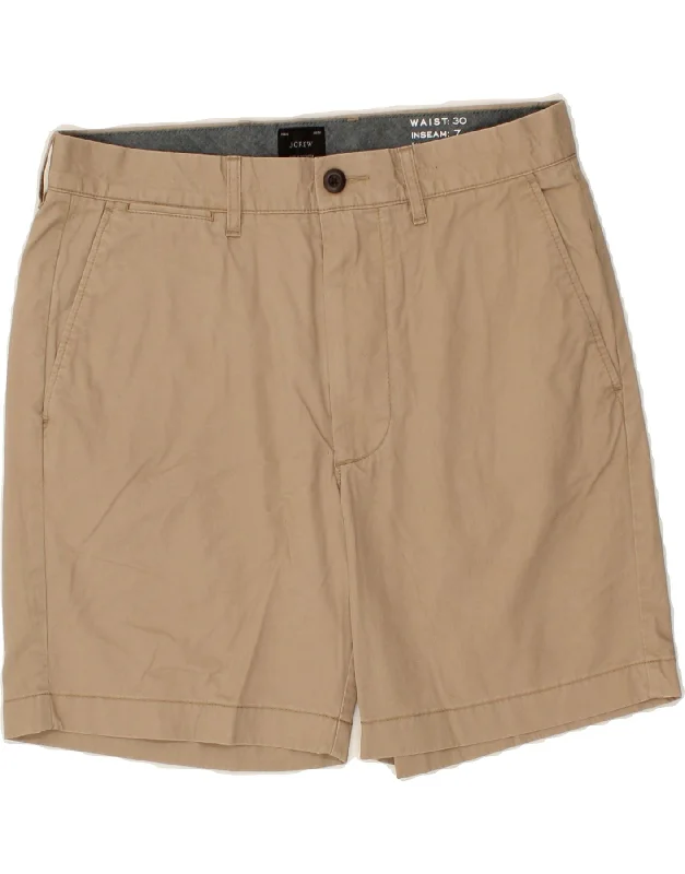 J. CREW Mens Chino Shorts W30 Medium Brown Cotton