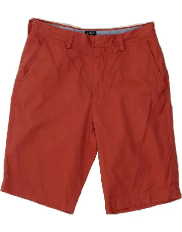 J. CREW Mens Chino Shorts W30 Medium Maroon Cotton