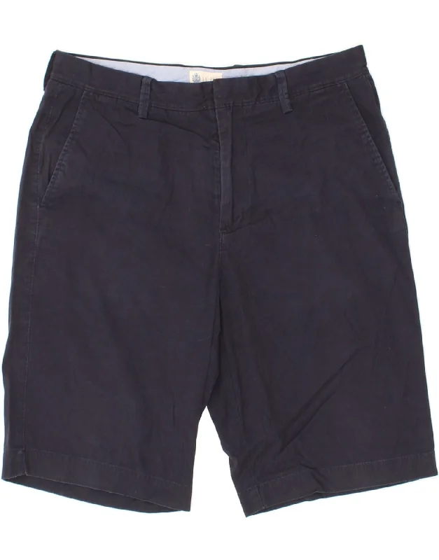 J. CREW Mens Chino Shorts W32 Medium Navy Blue Cotton