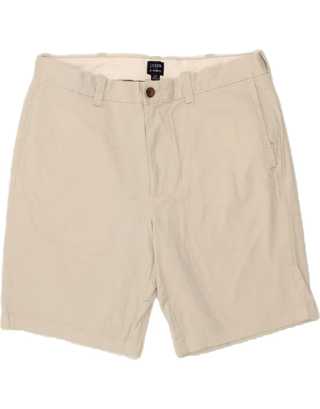 J. CREW Mens Chino Shorts W34 Large Beige Cotton