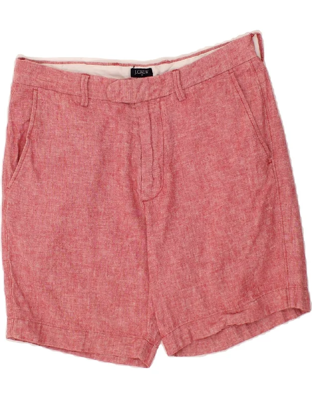 J. CREW Mens Reade Chino Shorts W31 Medium Pink Cotton