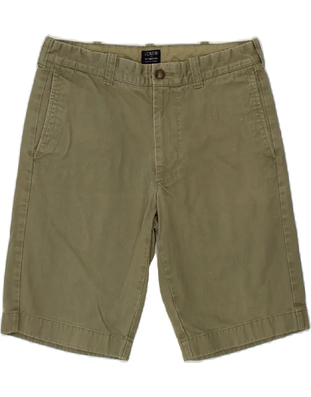 J. CREW Mens Rivington Chino Shorts W31 Medium Khaki Cotton