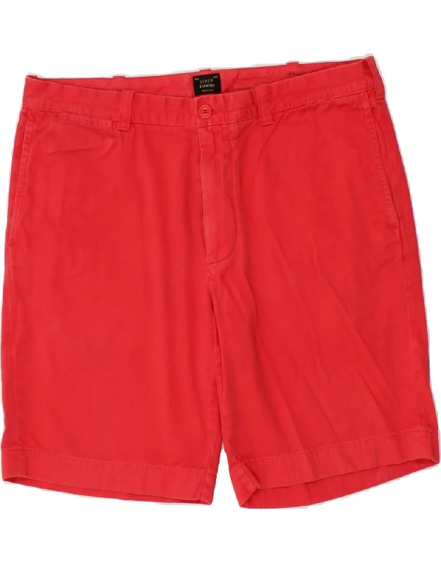 J. CREW Mens Stanton Chino Shorts W36 Large Red Cotton