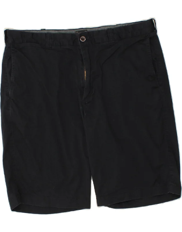 J. CREW Mens Stretch Chino Shorts W35 Large  Navy Blue Cotton