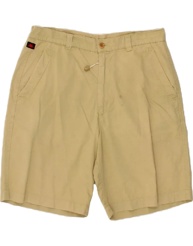 KAPPA Mens Perfect Fit Chino Shorts IT 50 Large W34 Beige Cotton