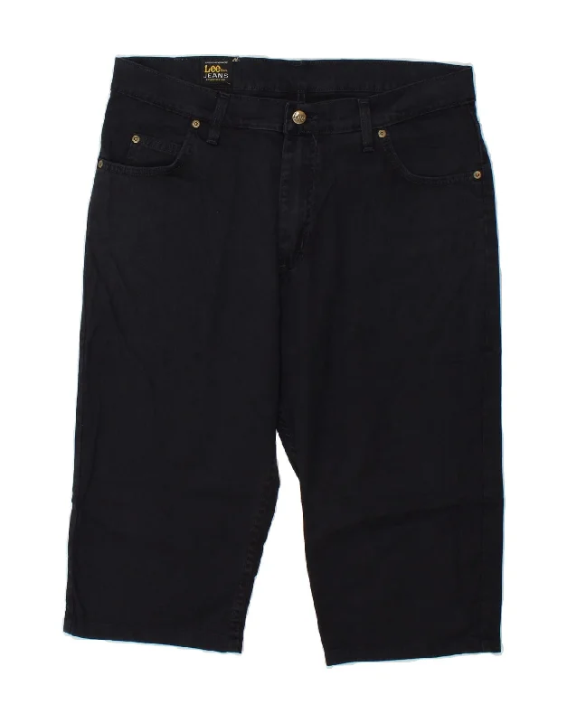 LEE Mens Bermuda Shorts W36 Large Black Cotton