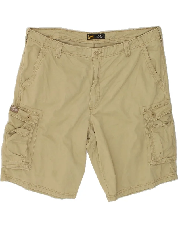 LEE Mens Chino Shorts W42 2XL Beige Cotton