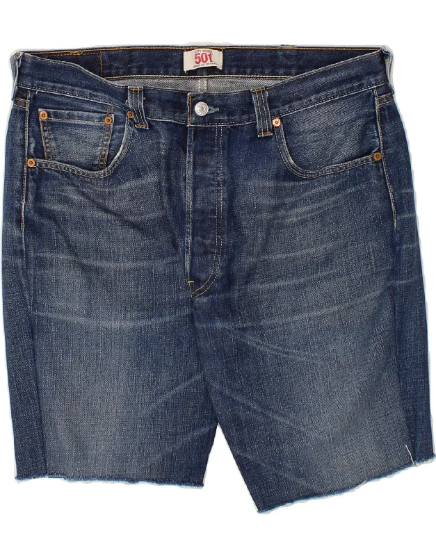 LEVI'S Mens 501 Denim Shorts W38 XL Blue Cotton