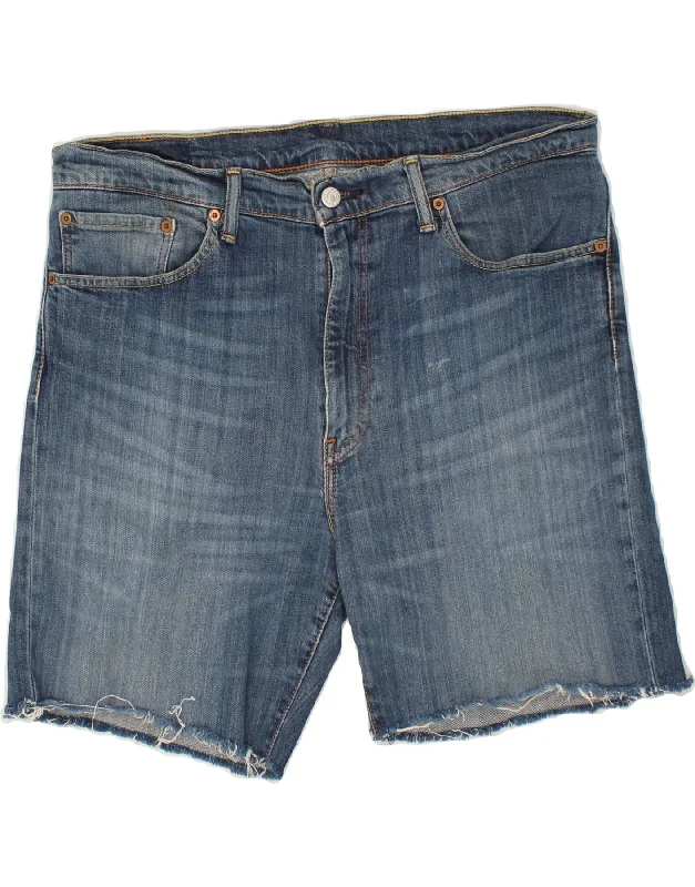 LEVI'S Mens 751 Denim Shorts W36 Large Blue Cotton