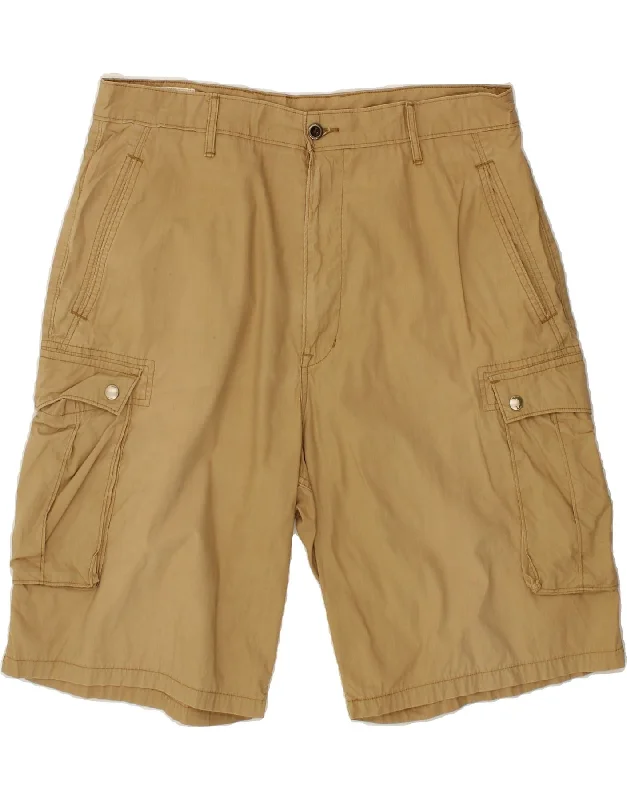 LEVI'S Mens Cargo Shorts W36 Large  Beige Cotton