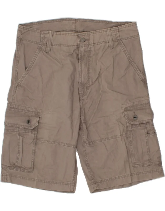 LEVI'S Mens Cargo Shorts W38 XL Grey Cotton