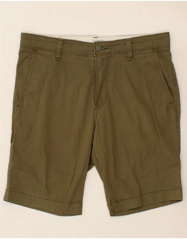 LEVI'S Mens Chino Shorts W30 Medium Khaki Cotton