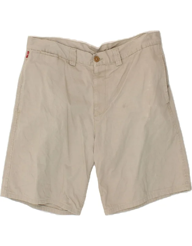 LEVI'S Mens Chino Shorts W36 XL Grey Cotton