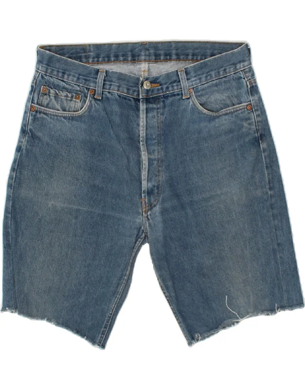 LEVI'S Mens Denim Shorts W36 Large  Blue Cotton