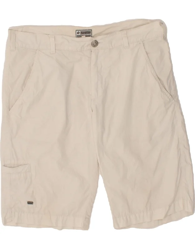 LOTTO Mens Cargo Shorts Large W36  White