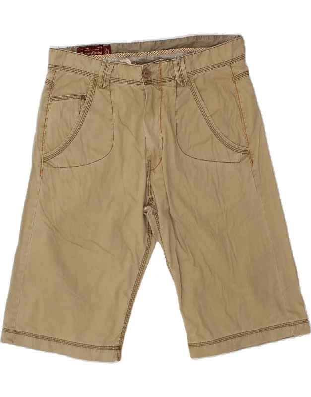 MARLBORO CLASSICS Mens Casual Shorts W34 Large  Beige Cotton