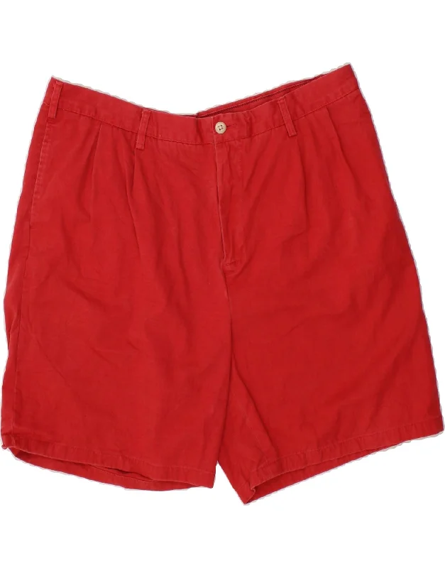 NAUTICA Mens Pegged Chino Shorts W40 XL Red Cotton