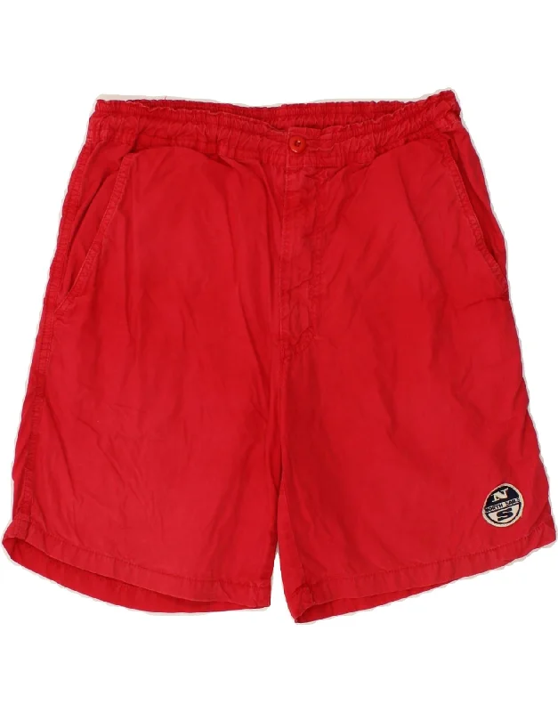 NORTH SAILS Mens Chino Shorts IT 46 Small W30  Red Cotton