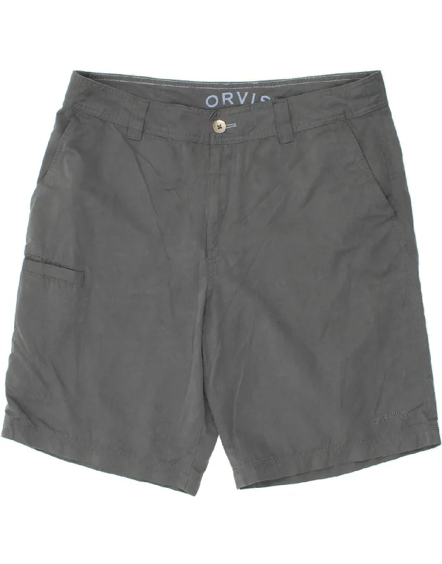 ORVIS Mens Cargo Shorts W36 Large Grey Cotton