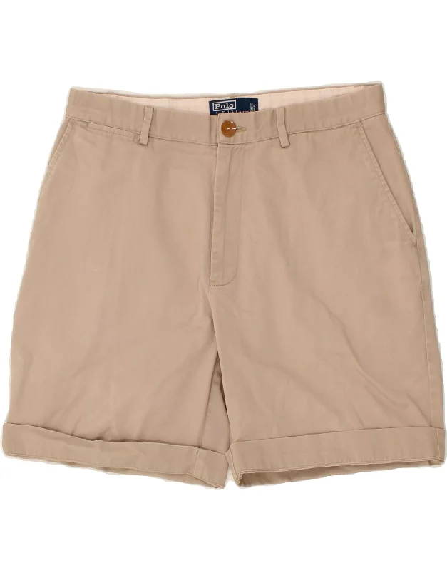 POLO RALPH LAUREN Mens Chino Shorts W33 Medium  Beige Cotton