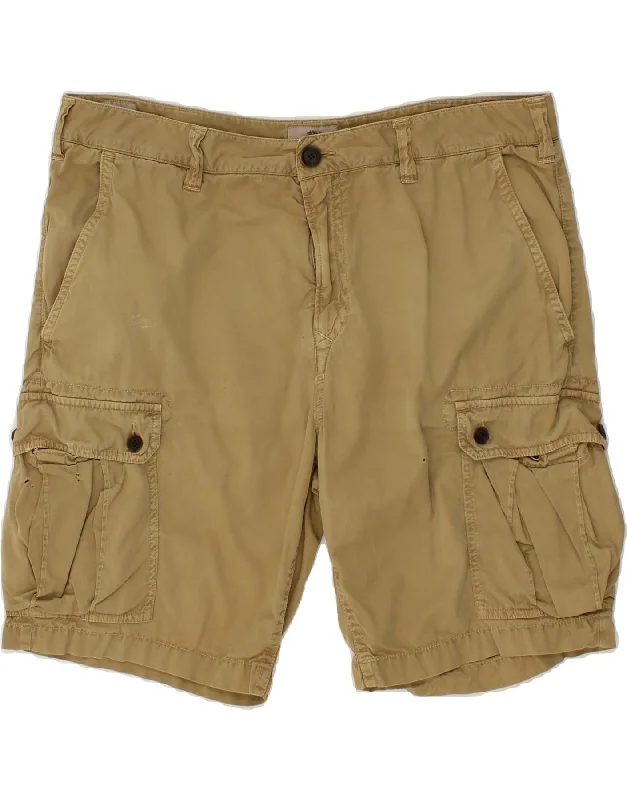 TIMBERLAND Mens Cargo Shorts W38 XL Beige Cotton