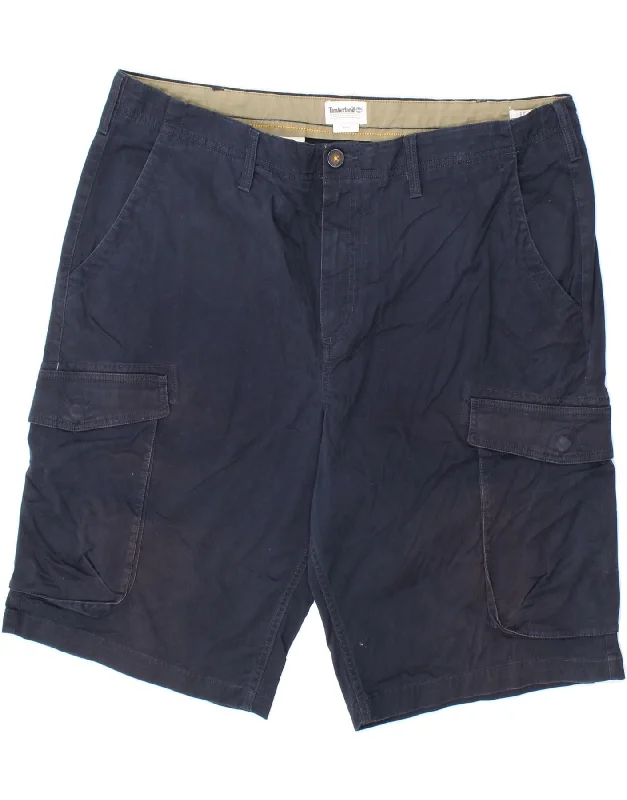 TIMBERLAND Mens Cargo Shorts W40 XL Navy Blue