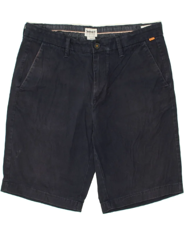 TIMBERLAND Mens Chino Shorts W34 Large Navy Blue