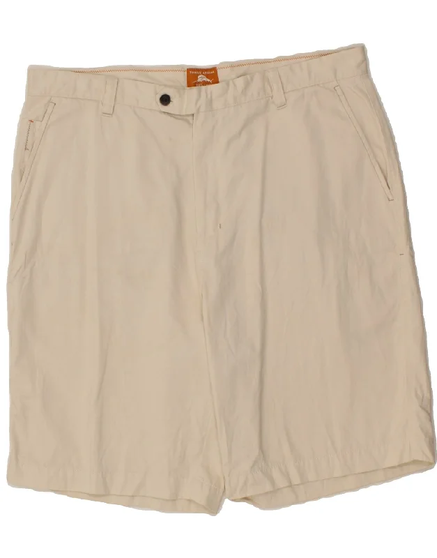 TOMMY BAHAMA Mens Chino Shorts W38 XL Off White Cotton