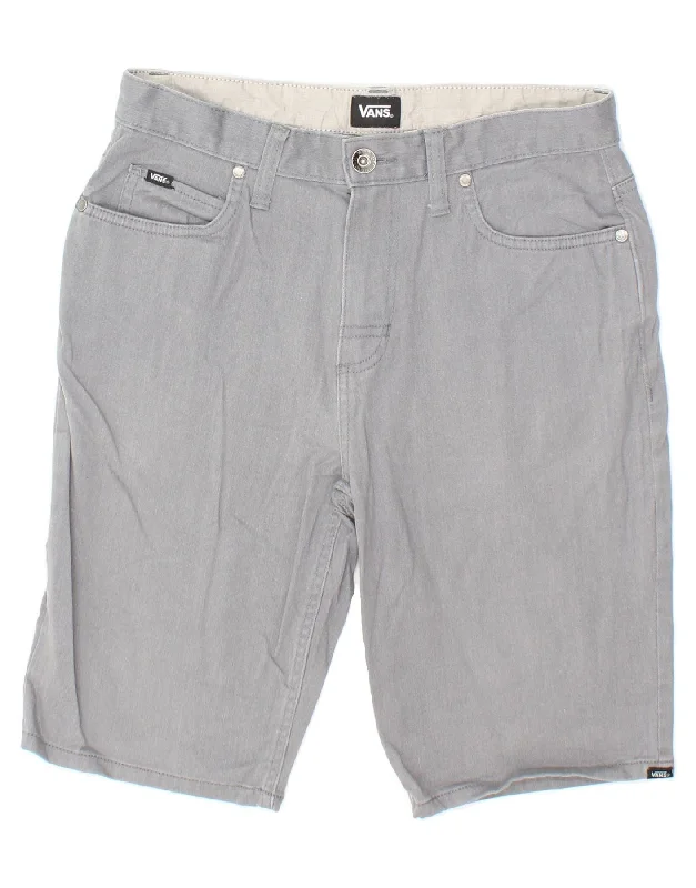 VANS Mens Casual Shorts W28 Small Grey Cotton