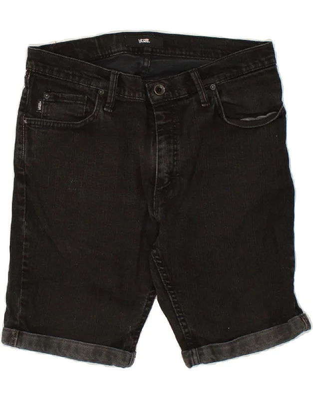 VANS Mens Denim Shorts W32 Medium Black