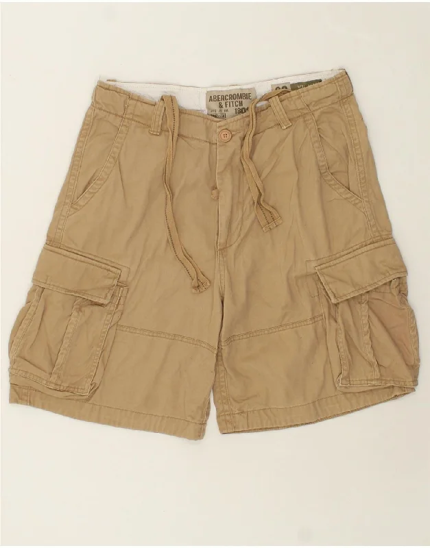 VINTAGE Mens Cargo Shorts W32 Medium  Brown Cotton