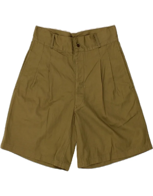 VINTAGE Mens Pegged Chino Shorts W30 Medium Khaki