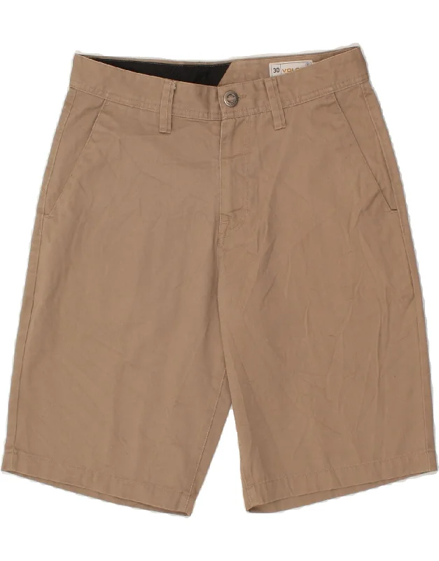 VOLCOM Mens Chino Shorts W30 Medium  Beige Cotton