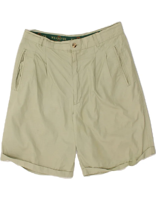 WEAR OVER Mens Chino Shorts W30 Medium Green