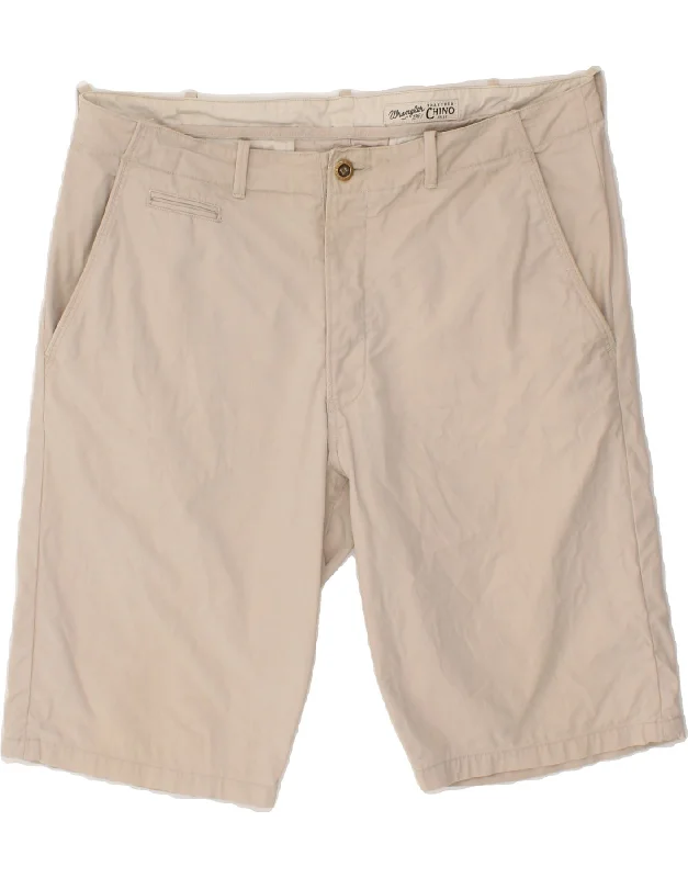 WRANGLER Mens Chino Shorts W38 XL  Beige Cotton