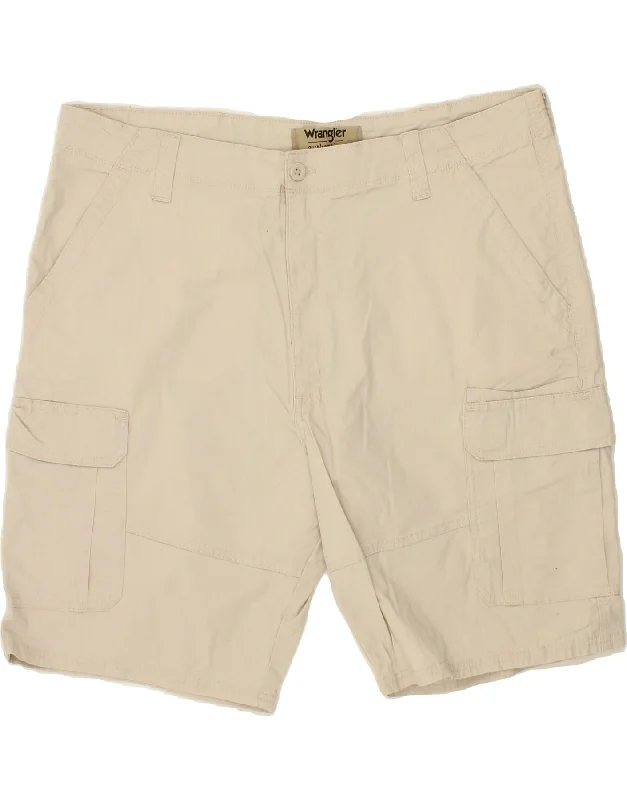 WRANGLER Mens Corduroy Shorts W40 XL Beige