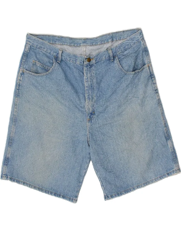 WRANGLER Mens Denim Shorts W42 2XL Blue Cotton