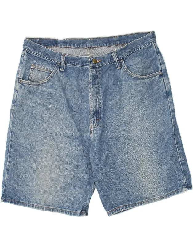 WRANGLER Mens Relaxed Fit Denim Shorts W38 XL Blue Cotton