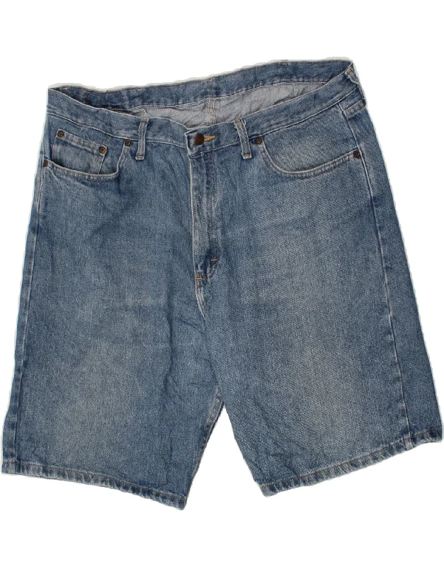 WRANGLER Mens Relaxed Fit Denim Shorts W40 XL Blue Cotton